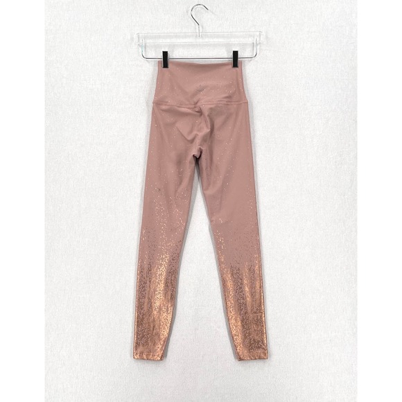 BEYOND YOGA Alloy Ombre High Waist Leggings Womens XS Blush Pink Rose Gold - Picture 2 of 14
